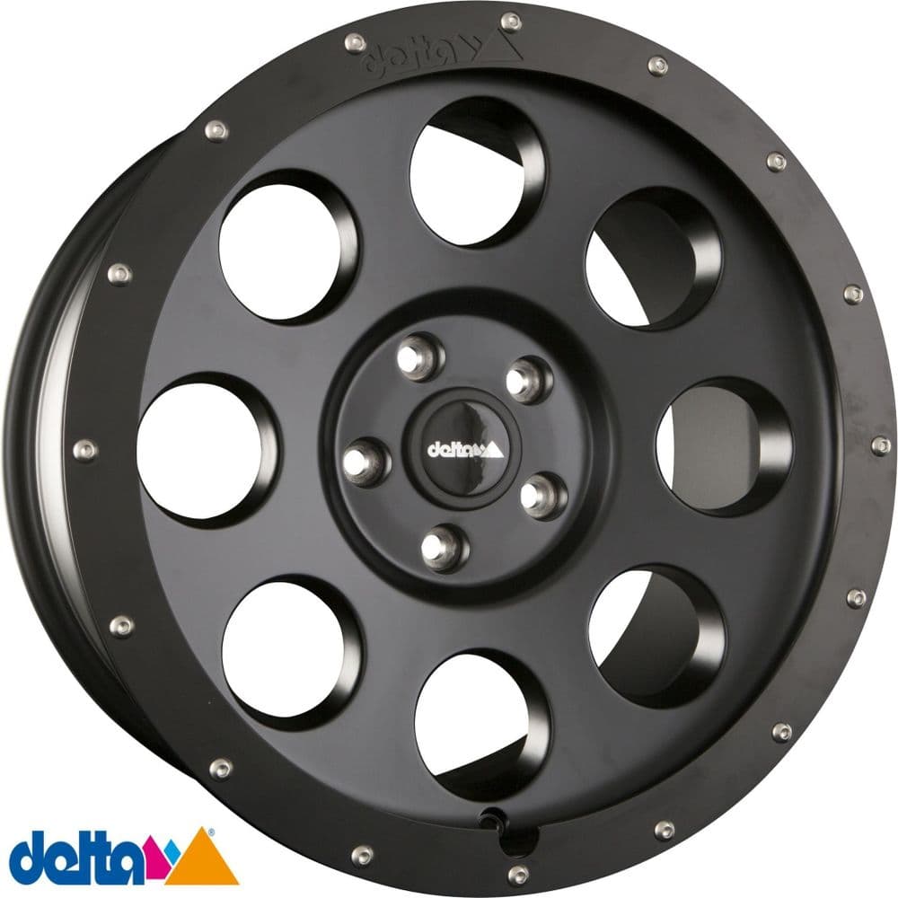 Delta4X4  Klassik_B 17x8 5x108+40 Centre bore 65.1mm Black/Black Matt to fit Toyota Perso