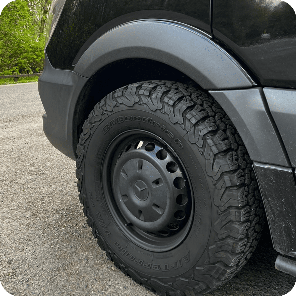 Terrawagen Euro Sprinter Wheel Arch Armor Kit 06  2018 (4 Piece Europe Only)