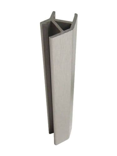 Accent brushed metal effect plinth 135' corner - Various finishes