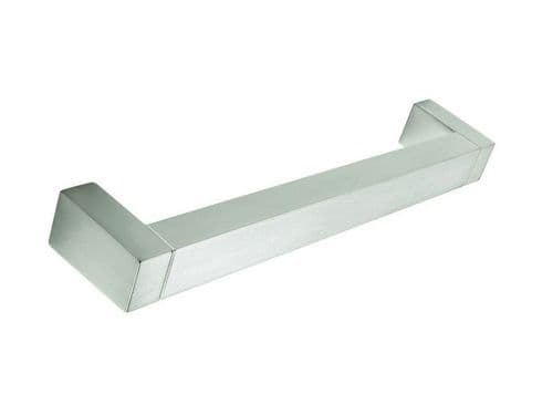 Bar handle square, 224mm, stainless steel effect  - H25