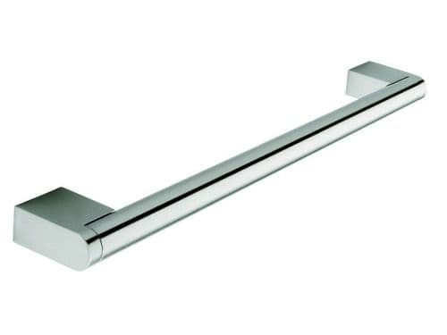 Boss bar handle, 14mm diameter, 237mm long, steel, stainless steel effect  - H47
