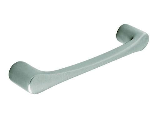 D handle, 192mm, stainless steel effect  - H19
