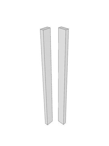 Remo Gloss Cashmere Corner post, 715x70x22mm, slab without handle profile