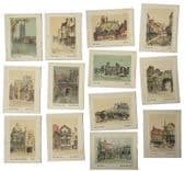 13 De Reszke Millhoff 1920s cigarette cards England Historic and Picturesque C