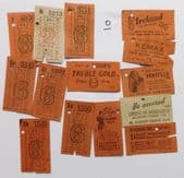 14 bus tickets vintage advertising Car Hire Life Insurance  Sunny Bisk Cereal O