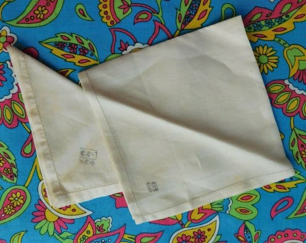 2 CC41 ladies pocket handkerchiefs white 11