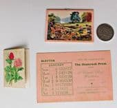 2 vintage 1950s mini calendars and blotter Valentines Shamrock Press 1953 1958