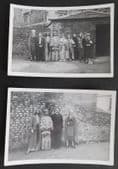 2 vintage photos 1950s actors in costume for passion play Roman Soldier vicar i