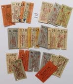 20 bus tickets London Transport incl Early Morning Single Bell Punch vintage D