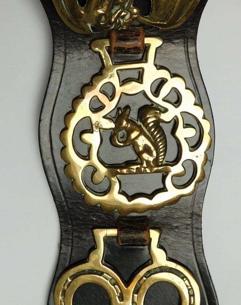 Vintage / Antique Brass Horse Head Harness Medallion