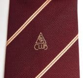 500 Club tie with triangle logo UNUSED vintage made in England