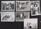 6 1940s family photographs war time baby picnic vintage photos WW2 L