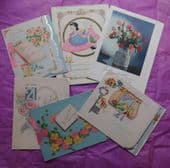 6 birthday cards 21st vintage 1950 Coming of Age greetings key of the door D