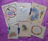 6 birthday cards 21st vintage 1950 Coming of Age milestone key of the door E