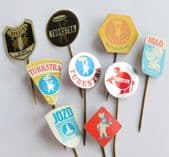 9 Dutch stick pin badges food advertising Turkstra Iglo Popeye Jozo Droste R
