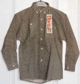 Boys cotton check shirt LIBERATE age 9-10 years 2 pockets UNUSED VINTAGE BNWT