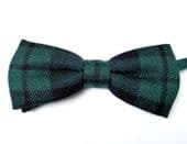 Tartan bow tie traditional ready tied wool plaid Scottish wear NEW T