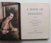 A Book of Delights illustrated poetry anthology edited John Hadfield 1954 1st ed