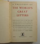 A Treasury of the World's Great Letters 1941 book Pliny Bacon Napoleon Columbus