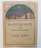 A Winter Suite by Carl Bohm 5 pieces for pianoforte Opus 374 piano music book