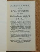 Adam's Luxury and Eve's Cookery book of 18th century kitchen garden and recipes