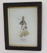 Antique milk glass painting by G A Sydenham DICK SWIVELLER Charles Dickens