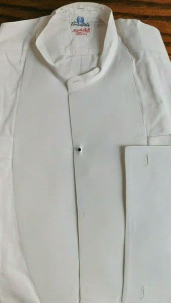 Antique tunic shirt 14.25 starched Consulate Maggs Son Deeble vintage Edwardian