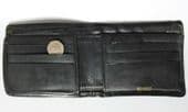 Black soft morocco English leather wallet Good quality well used