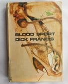Blood Sport Dick Francis 1960s crime novel horse racing book 1st edition HB 1967
