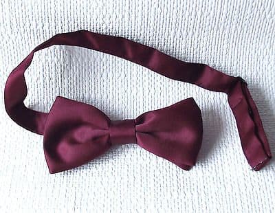 British bow tie Burgundy Fits collar sizes 11 12 13 14 15 16 17 18 inch ...