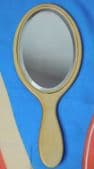 British Xylonite hand mirror Art Deco dressing table grooming vanity collectable