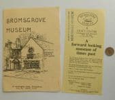 Bromsgrove Museum vintage guide book booklet Worcestershire Norton 1980s 1990s