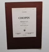 Chopin Polonaise in A vintage piano sheet music Op 40 no 1 Augeners Edition