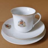 City of Bristol trio cup saucer and plate Union K Czech porcelain crested china
