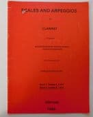 Clarinet music book Scales and Arpeggios for ABRSM exam book 1980s grades 6 7 8