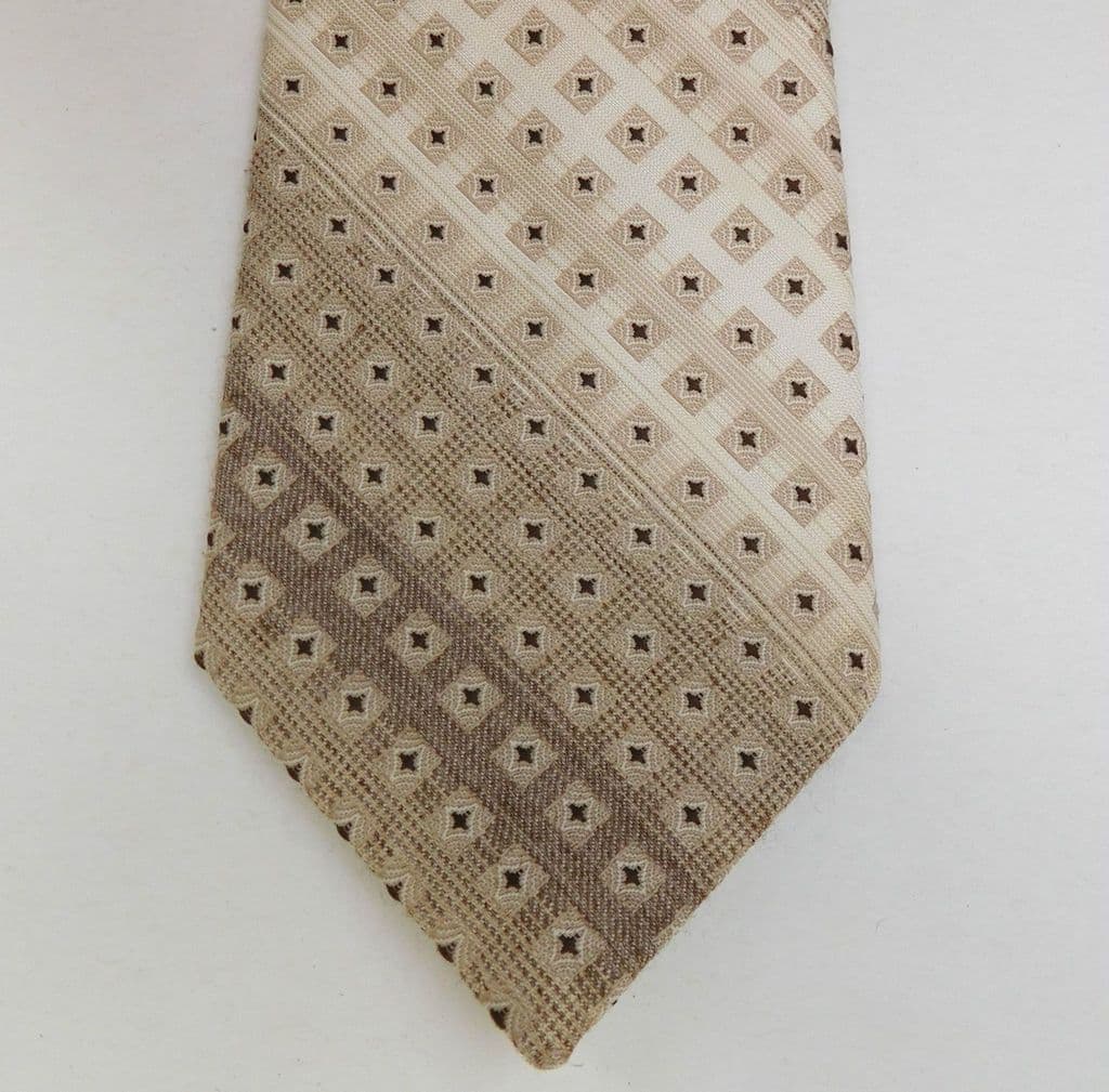 Country tie by Tootal vintage 1960s mens wear Rough tweedy texture striped