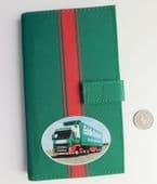 Eddie Stobart notepad in green wallet transport lorry driver collectable