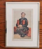Emile Ollivier Vanity Fair cartoon French Prime Minister 1870 framed print 63