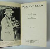 Fang and Claw book Frank Buck Ferrin Fraser 1935 1st edition animals India