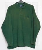 Gap polo shirt XL long sleeves green with chest pocket classic mens wear Jersey