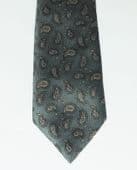 Green Paisley tie by St Michael vintage 1970s classic washable polyester VGC