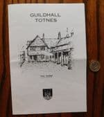 Guildhall Totnes vintage guide leaflet South Devon circa 1960s 1970s pamphlet