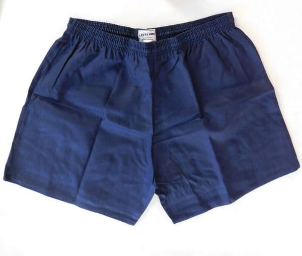 Halbro boys rugby football shorts navy blue cotton drill waist 28 inches NEW kit