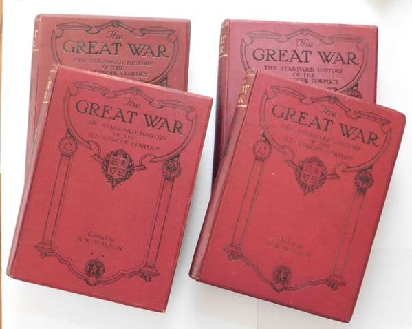 History of the Great War vintage books volumes 1 2 3 and 4 First World War 1915