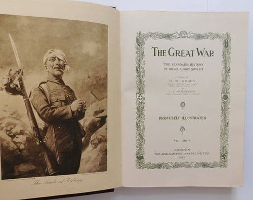 History of the Great War vintage books volumes 1 2 3 and 4 First World War 1915