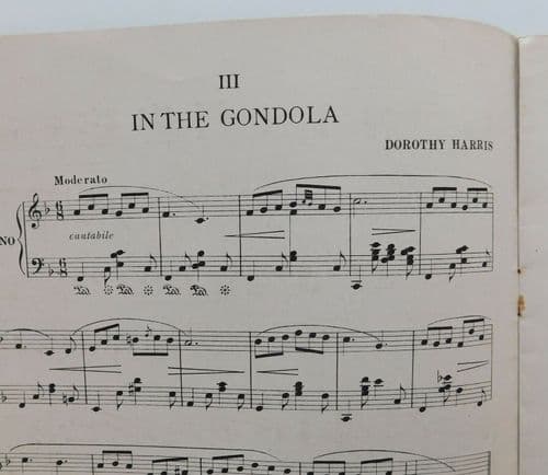In Arcadia Suite for Pianoforte by Dorothy Harris vintage piano sheet music book