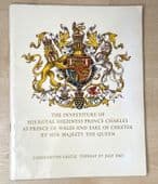 Investiture of the Prince of Wales Caernarvon Castle vintage 1960s King Charles