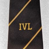IVL vintage tie letters initials logo brown unknown club company corporation