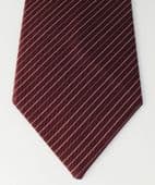 Maroon pin striped tie sober business clothes British BHS Formal vintage 1980s