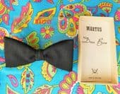 Martus dress bow tie Black Marcella Tenax clip vintage 1950s evening wear GF